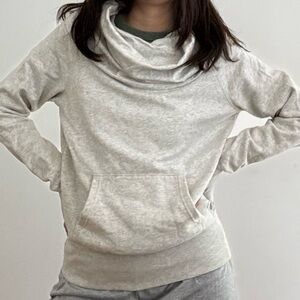 Roots Canada Cozy Funnel neck Light Gray Hoodie Sweater - XS